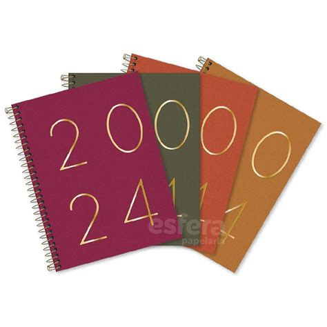 Agenda Espiral Executiva Lume M7 2024 TILIBRA Esfera Papelaria I