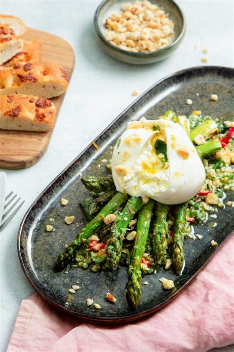 Groene Asperges Met Burrata Recept Groenten Recepten Voorgerechten