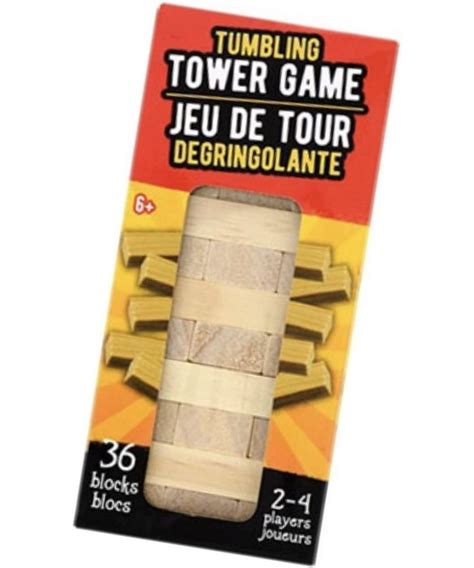 A Package Of Wooden Tower Game Pieces