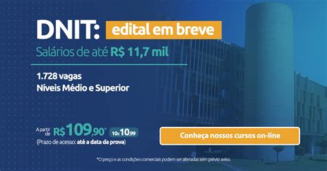 Concurso Dnit Descubra Quais Cargos Abrir O Vagas Blog Aprova