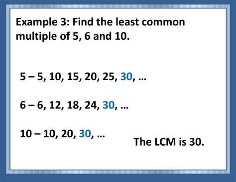 Finding The Least Common Multiple Lcm Ppt Download