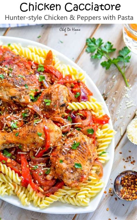 Easy Chicken Cacciatore Recipe Chefdehome