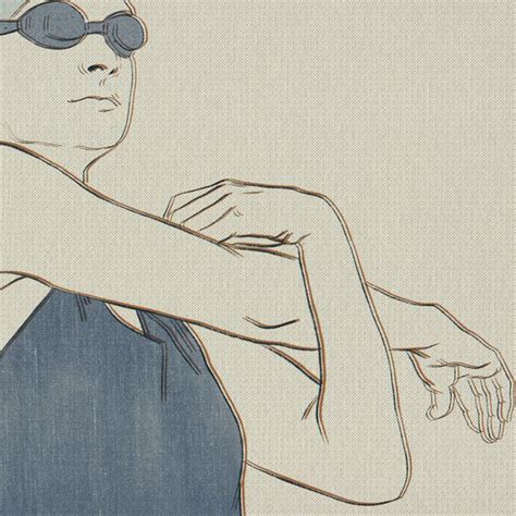 Digital drawing of a swimmer - Inspire Uplift