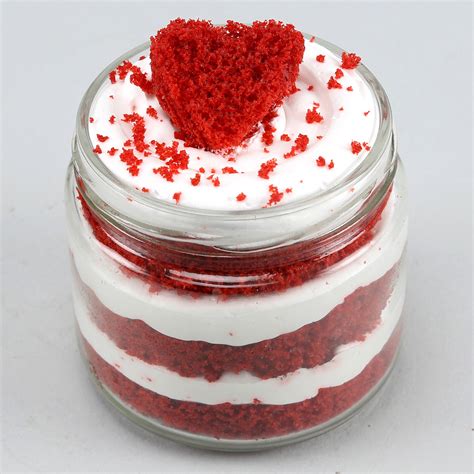 Online Heart Red Velvet Cake Jar Set Of 2 Gift Delivery In Malaysia FNP