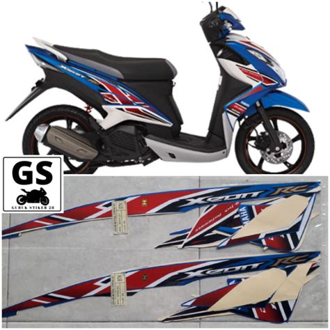 Jual STRIPING STIKER LIS BODY MOTOR YAMAHA XEON RC 2013 BIRU Shopee