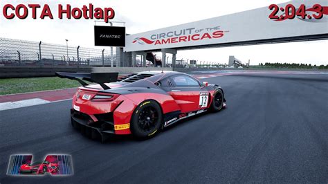 Honda Nsx Gt Evo Hotlap Setup Cota Assetto Corsa