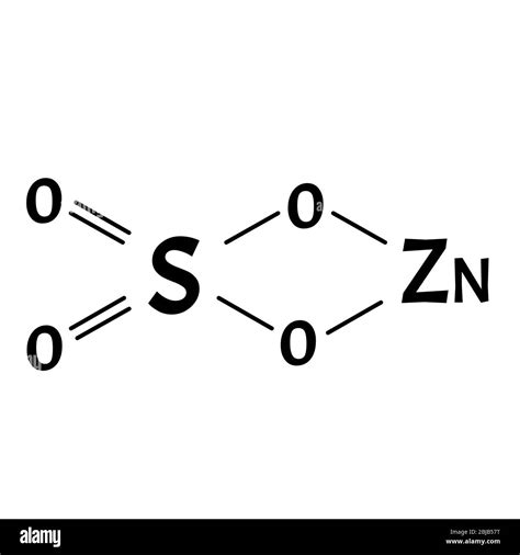 Zinc Sulfate Is A Molecular Chemical Formula Zinc Infographics Vector Illustration On Isolated