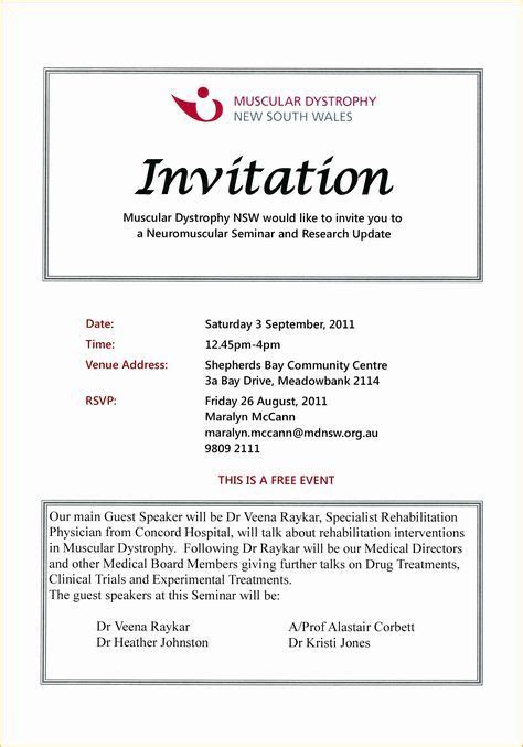 Invitation Template For Science Conference Invitation Intended For