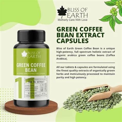 Bliss Of Earth Green Coffee Bean Extract Supplement Mg Veg