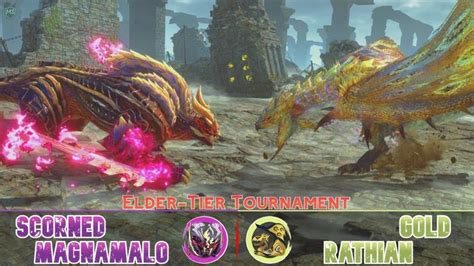 Scorned Magnamalo VS Gold Rathian Sunbreak Elder Tier Tournament Fandom