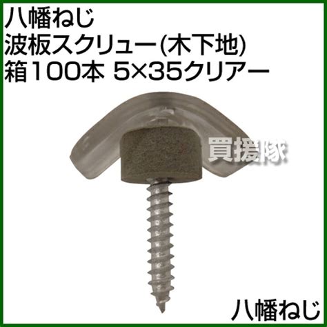 木下地用 波板専用ビス 小波 ステン座 コーススレッドタイプ 100本入り 48x35