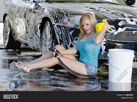 Blonde Model Car Wash Image & Photo (Free Trial) | Bigstock