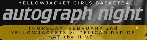 Yellowjackets Autograph Night - Perham Area Chamber of Commerce