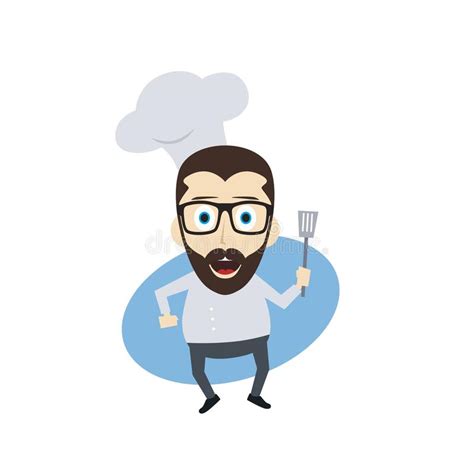 Personaje De Dibujos Animados Del Cocinero Ilustraci N Del Vector