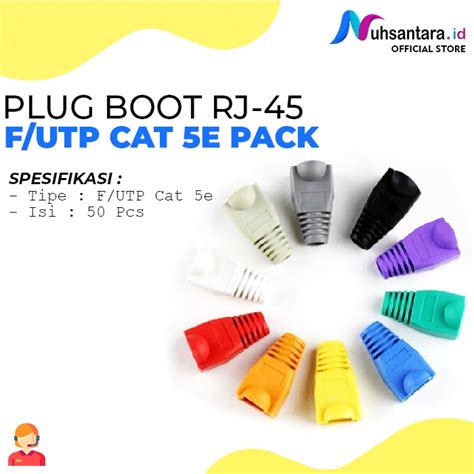 Jual Plug Boot Konektor Rj Cat E Plugboot Connector Rj Cat E