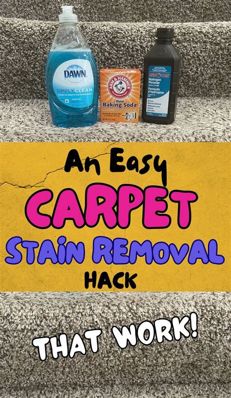 How To Clean Carpet Stains With Baking Soda Vinegar Hydrogen Peroxide