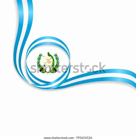 Guatemalan Flag Wavy Abstract Background Vector Stock Vector Royalty