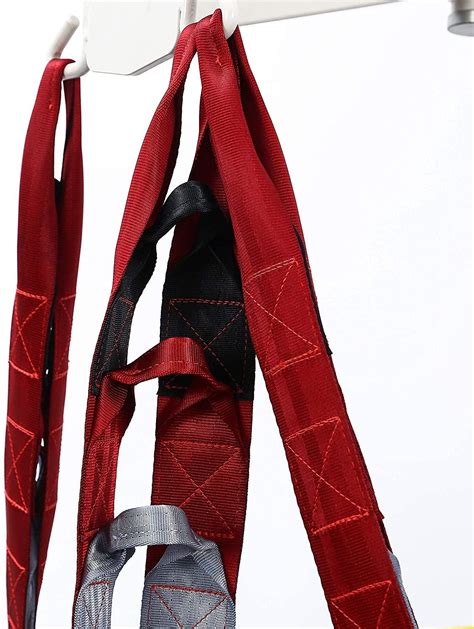 Hnyg Hoyer Lift Sling With Head Support Full Body Mesh Transfer Sling