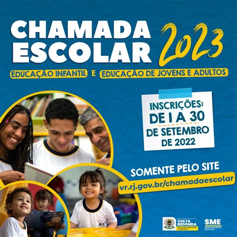 Chamada Escolar Inscri Es Abertas Para Educa O Infantil E Eja