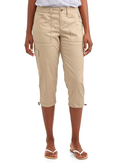 Womens Cargo Capri Pants