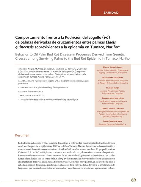 PDF Relación entre los síntomas externos y el avance interno de la