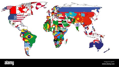 Mapa político del mundo Fotografía de stock - Alamy