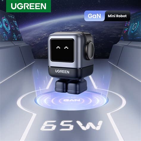 UGREEN CD361 RoboGaN 65W USB Type C USB A ทชารจหนยนตขนาดเลก