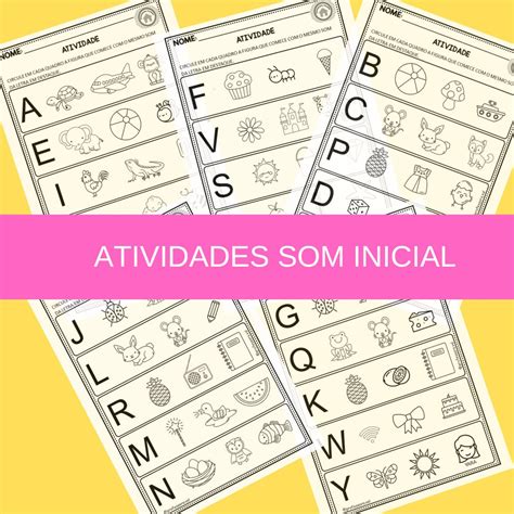 Atividades vogais Som inicial Educa Market Faça download e