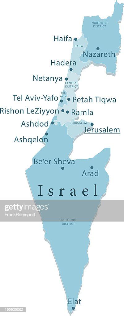 Israel Vector Map Regions Isolated High Res Vector Graphic Getty Images