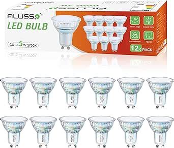 Alusso Gu Led Bulbs Warm White K W Lm Super Bright Spotlight