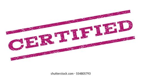 Certified Watermark Stamp Text Caption Between Stock Vector Royalty