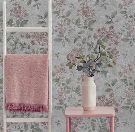 Dark floral wallpaper self adhesive wallpaper with watercolor | Etsy