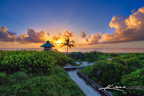 Sunrise Serenity At Spanish River Park Beach Boca Raton Hdr