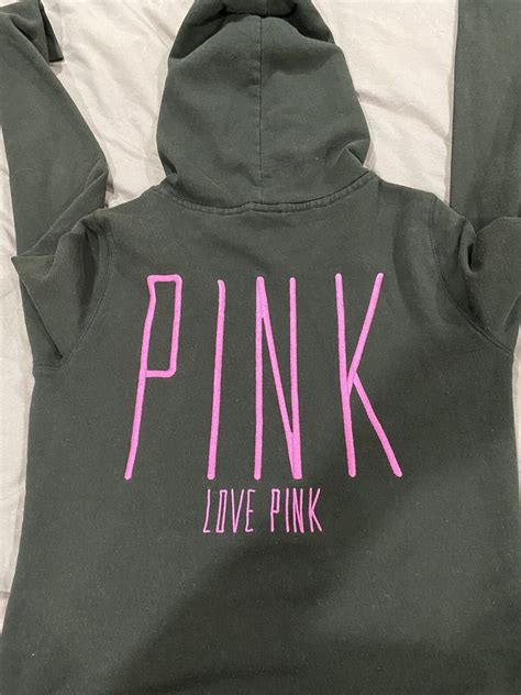 Htf Rare Victorias Secret Pink Hoodie Gem