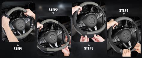 Cofit Microfiber Leather Steering Wheel Cover Breathable Anti Slip