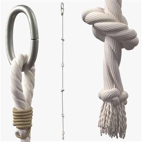 Knotted Climbing Rope 3d Model 29 3ds Blend C4d Fbx Max Ma