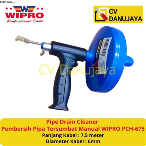 Jual Pipe Drain Cleaner Pembersih Pipa Tersumbat Manual WIPRO PCH 75