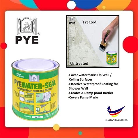 Pye Water Seal Acrylic Waterproof Sealer Ml Perisai Cecair Alga