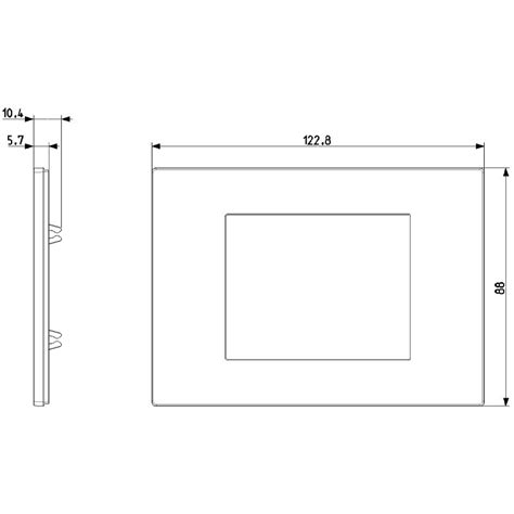 Placca Vimar Linea Total Look 3 Moduli Tecnopolimero Nera 30653 02