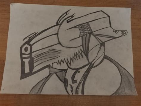 Im not good at drawing but here's my Gun Devil fan art : r/ChainsawMan