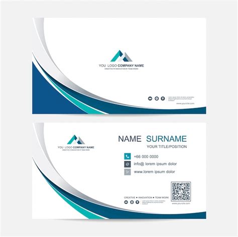 Premium Vector | Business card vector background