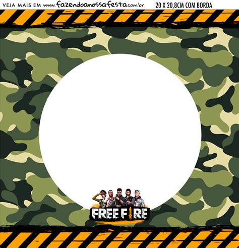 Free Fire Imprimibles Gratis Para Fiestas Oh My Fiesta Friki