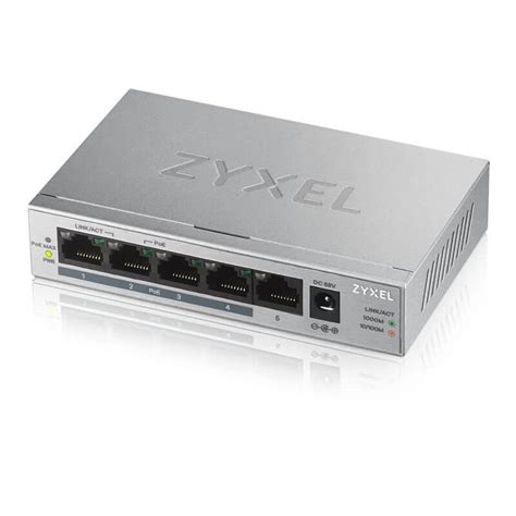 Zyxel Gs Hp Port Gigabit Poe Unmanaged Desktop Switch X Poe