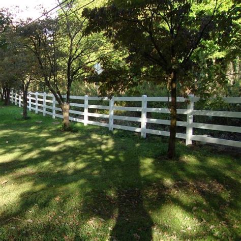 4 Rail Vinyl Ranch Rail Vinyl Fencing Weatherables