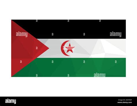 Vector Illustration Official Ensign Of Sahrawi Arab Democratic