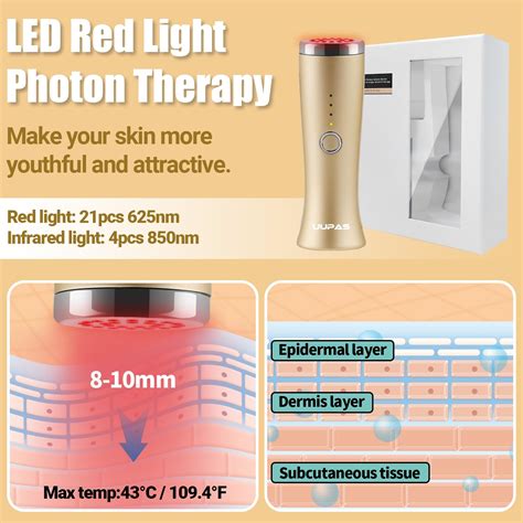 Uupas Led Light Therapy Facial Massager Fda Cleared Skin Tightening