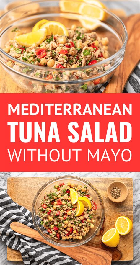 Mediterranean Chickpea Tuna Salad No Mayo Unsophisticook