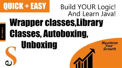 12 Class 10 Java Auto Boxing Unboxing Wrapper Classes Library Classes Bluej Youtube