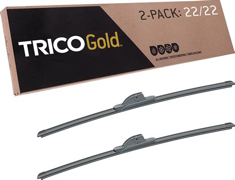 Trico Gold® 22 Inch Pack Of 2 Automotive Replacement Windshield Wiper