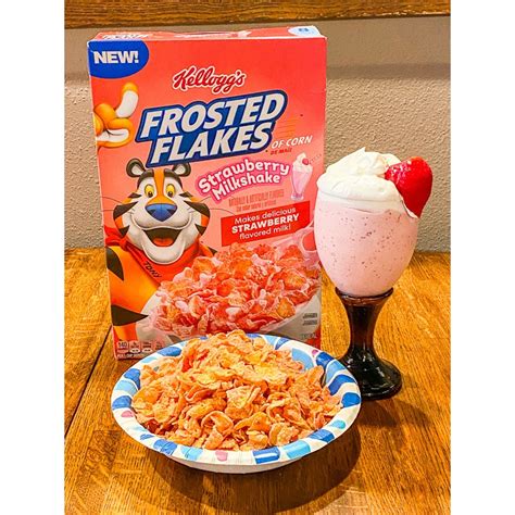 Jual Kellogs Frosted Flakes Strawberry Milkshake Cereal Usa 13 Oz Shopee Indonesia